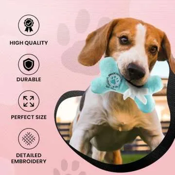 Dog Diggin Designs Squeaky Plush Dog Toys for Stylish Pups