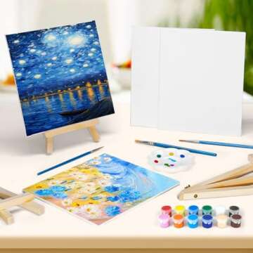 56-Piece Pomaylor Painting Canvas Set for All Ages