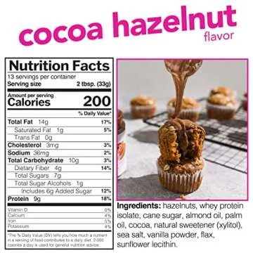 Nuts ‘N More Cocoa Hazelnut Butter - High Protein, Keto Spread