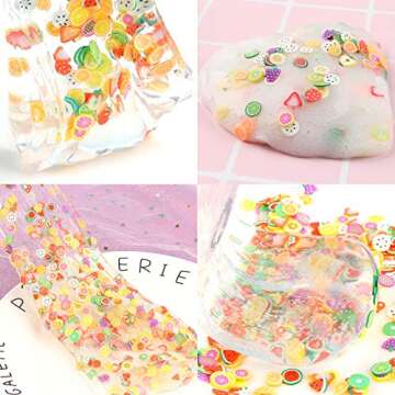 3D Fruit Nail Art Slices 15000 PCS, YOUYOUTE Fruit Slime Supplies/Charms Slime Acessories/Slime Add ins/Polymer Clay/DIY Nail Art marking kit Cute Designs decoration Arts Crafts Bulk Homemade Variety