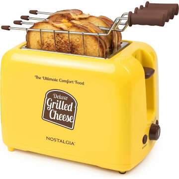 Nostalgia Grilled Cheese Sandwich Toaster - Yellow