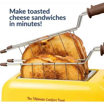 Nostalgia Grilled Cheese Sandwich Toaster - Yellow