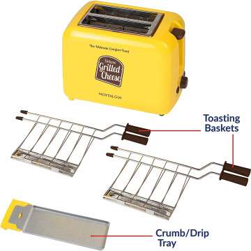 Nostalgia Grilled Cheese Sandwich Toaster - Yellow