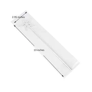 Qeuly 13 Inch Silver Fairy Princess Magic Wand