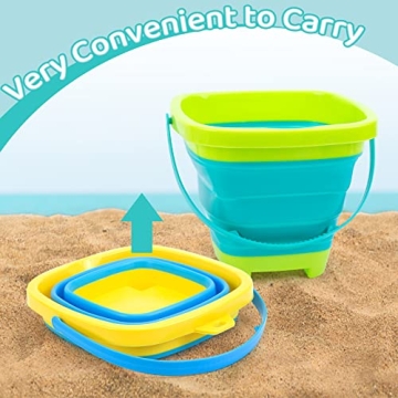 Shindel Foldable Beach Bucket Set for Kids - Summer Fun Essentials