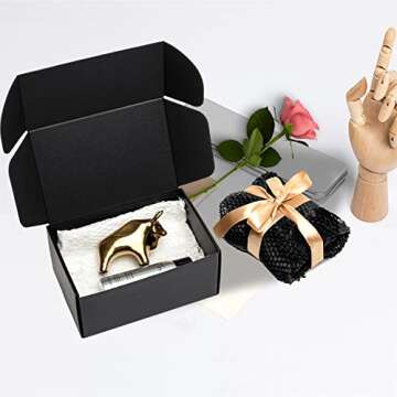 Mcfleet Black Shipping Boxes 24 Pack Durable Eco-Friendly