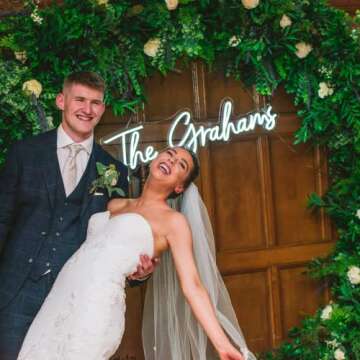 FIREOCITY Custom Neon Signs, Personalized Neon Signs for Party/Wedding/Birthday/Hashtag/Home/Bedroom/Bar/Indoor Use Custom Sizes Text Color 12V(1Rows Text 36inch length)