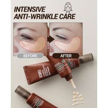 ACWELL Licorice pH Balancing Intensive Anti-Wrinkle Eye Cream 1.01 fl.oz. -For Dark Circles and Puffiness with Peptides and Licorice Water, Anti-aging Face Cream for Men and Women