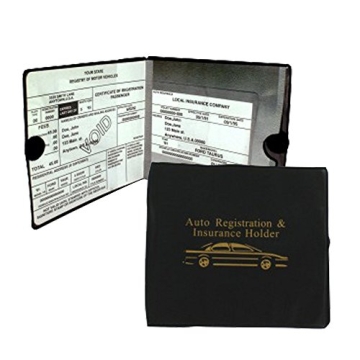 Durable Car Document Holders 2 Pack Vinyl ID Visor Storage