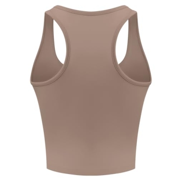 6 Pieces Basic Cotton Crop Tank Tops Sleeveless Racerback Sports Tops Workout Yoga Crop Tops for Women (Color Set A, Small)