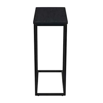 Stylish Household Essentials Industrial End Table with Metal Frame
