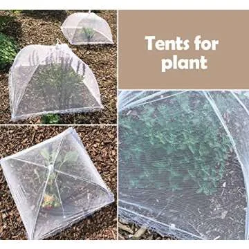 Mesh Food Covers for Outdoors 17'' Pop-Up Food Cover Tents Umbrella Reusable Protector Collapsible Screens Canopies for Plates Parties Picnics Bugs, 5 Pack