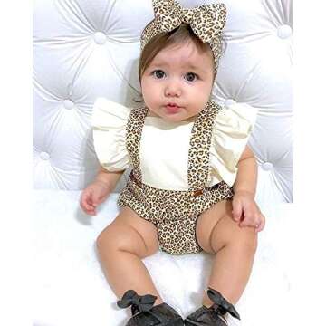 Mubineo Newborn Infant Baby Girl Ruffle Blouse Romper Summer Cute Short Jumpsuit Clothes