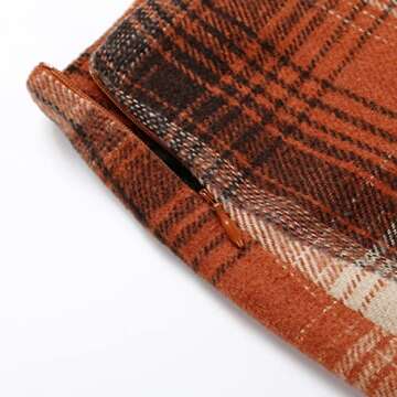Kinghua Women Plaid Skirt - Stylish & Warm for Fall