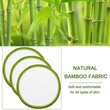 50 Pieces Reusable Makeup Remover Pads Washable Cotton Pads Facial Remover Pads Face Pads for Facial Cleansing with Laundry Bag