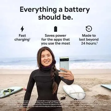 Google Pixel 6 5G, Unlocked - 128GB, Stormy Black, Renewed