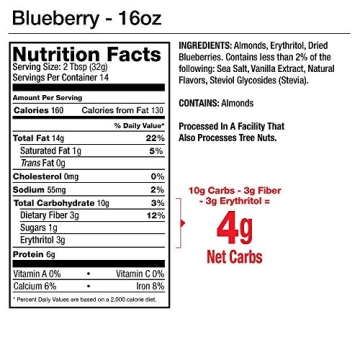 Delicious Keto-friendly Almond Butter Blueberry Cinnamon