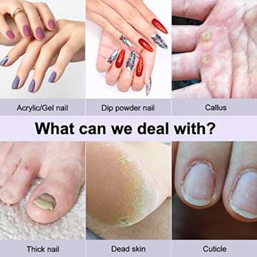 COSLUS Cordless Nail Drill Electric File: Professional for Acrylic Gel Dip Powder Nails Portable Nail Drill Machine Kit for Manicure Pedicure Nail Set with Everything Rechargeable Lightweight