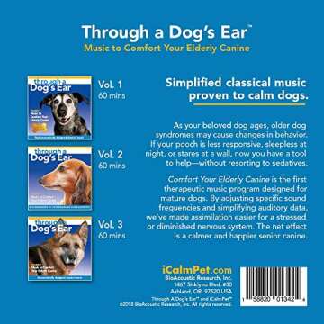 iCalmPet | Through a Dog's Ear: Elderly Canine | 3-CD Box Set | 3-hrs | Specially-arranged classical...