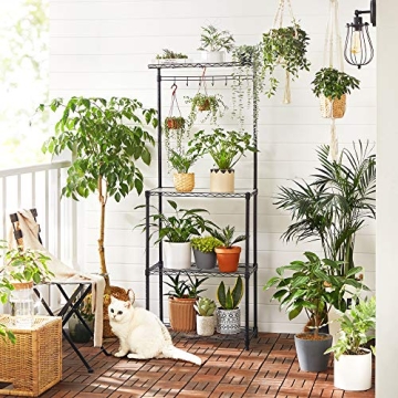 SONGMICS Adjustable Baker’s Rack: Modern Kitchen Storage