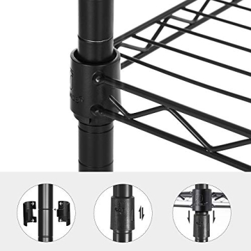 SONGMICS Adjustable Baker’s Rack: Modern Kitchen Storage