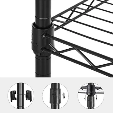 SONGMICS Adjustable Baker’s Rack: Modern Kitchen Storage