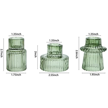 Elegant Vixdonos Glass Candle Holders for Home Decor