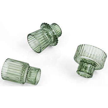 Elegant Vixdonos Glass Candle Holders for Home Decor