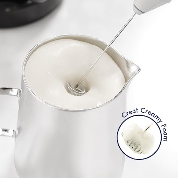 Powerful Handheld Milk Frother for Creamy Lattes and More