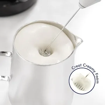 Powerful Handheld Milk Frother for Creamy Lattes and More