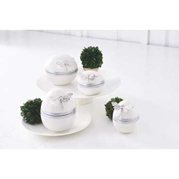 K&K Interiors 4.25 Inch Preserved Boxwood Mini Ball in Pot, Green