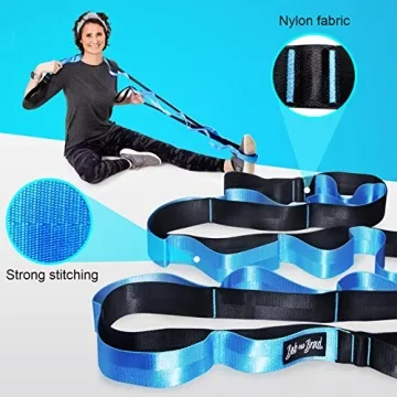 BOB AND BRAD 12 Loop Yoga Stretch Strap for Flexibility