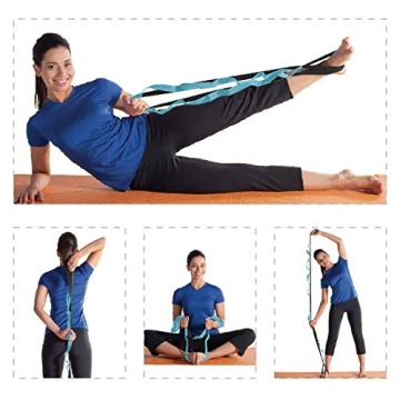 BOB AND BRAD 12 Loop Yoga Stretch Strap for Flexibility