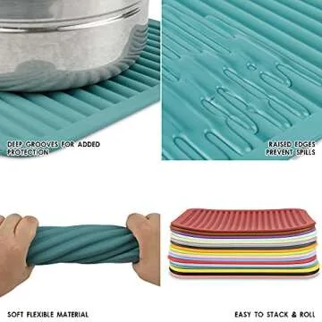 Smithcraft Silicone Trivets Mats Set for Hot Dishes