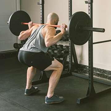 papababe Bumper Plates 2 inch Bumpers Olympic Weight Plate with Steel Insert Bumper Weights Set Free Weight Plates (45 lb, Pair)