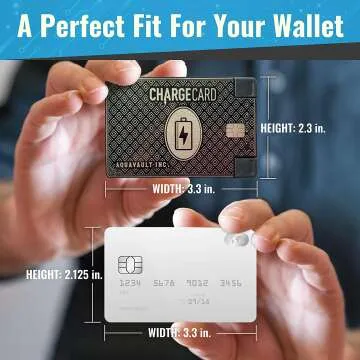 ChargeCard: Slim Portable Charger with Interchangeable Cables