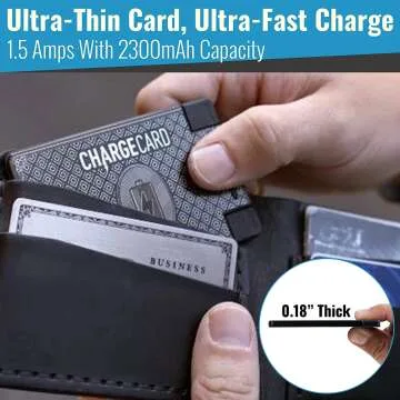 ChargeCard: Slim Portable Charger with Interchangeable Cables