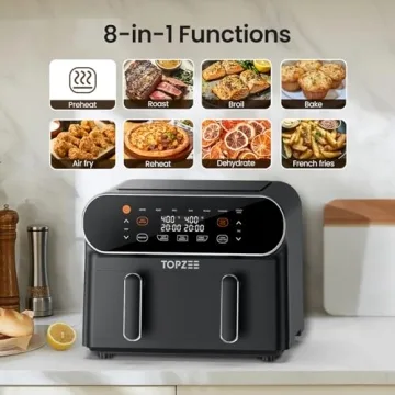Topzee 11-QT Air Fryer - Versatile & Easy to Clean