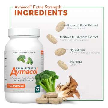 Avmacol Extra Strength #1 Researched Sulforaphane-Producing Brand for Detoxification, Antioxidant Su...