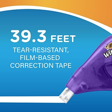 BIC Wite-Out Correction Tape, 39.3 Feet, 2-Count Pack