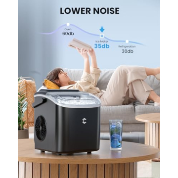 EASYERA Ice Maker: Quick 9 Cubes, Self-Cleaning Design