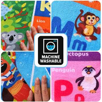 QUOKKA Plush ABC Baby Play Mat - Safe & Colorful Rug