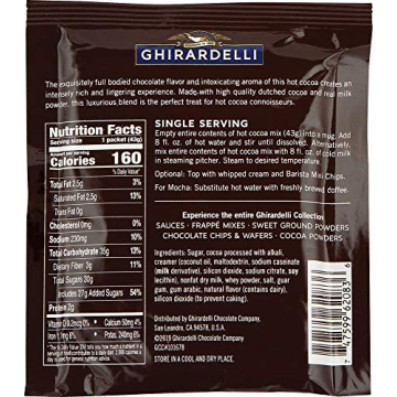Ghirardelli Hot Cocoa Envelopes - Rich Chocolate Treats
