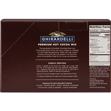 Ghirardelli Hot Cocoa Envelopes - Rich Chocolate Treats