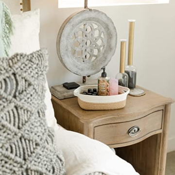 NaturalCozy 5-Piece Storage Basket Set for Organizing