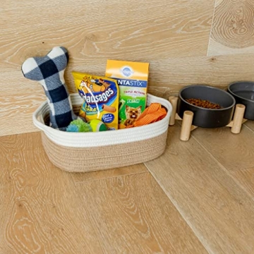 NaturalCozy 5-Piece Storage Basket Set for Organizing