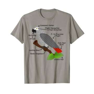 Anatomy of an African Grey Parrot T-Shirt