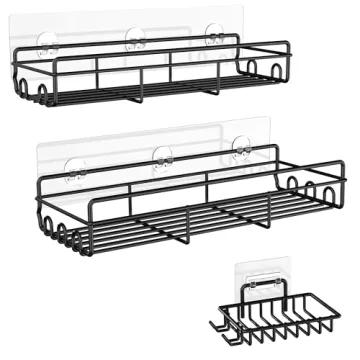 Moforoco Shower Shelf - Adjustable and Rustproof Organizer