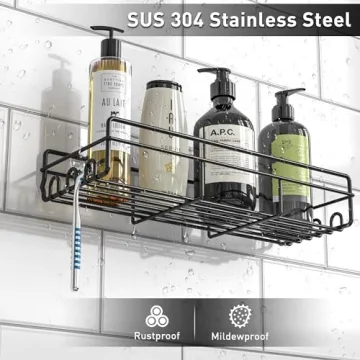 Moforoco Shower Shelf - Adjustable and Rustproof Organizer