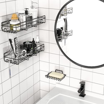 Moforoco Shower Shelf - Adjustable and Rustproof Organizer